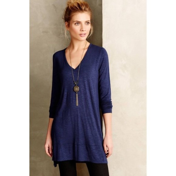 Anthropologie Tops - Anthropologie Pure Good Navy Tunic